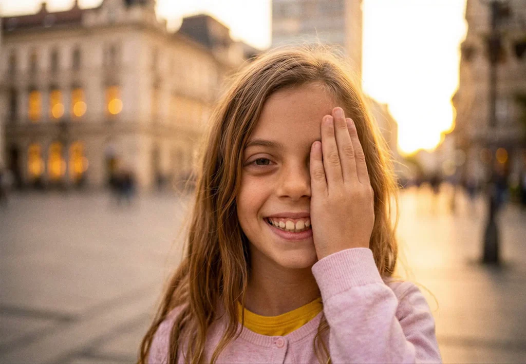 Kind freut sich auf Beratung